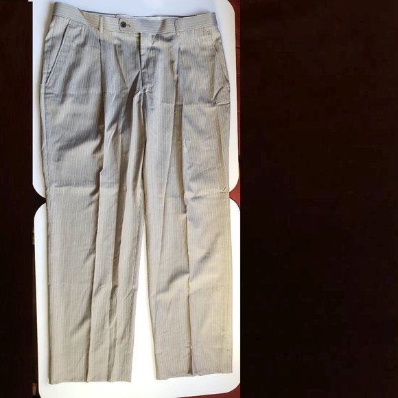 Unknown Other - 100% Virgin Wool Dress Suit Pants Waist 37x31 Insm